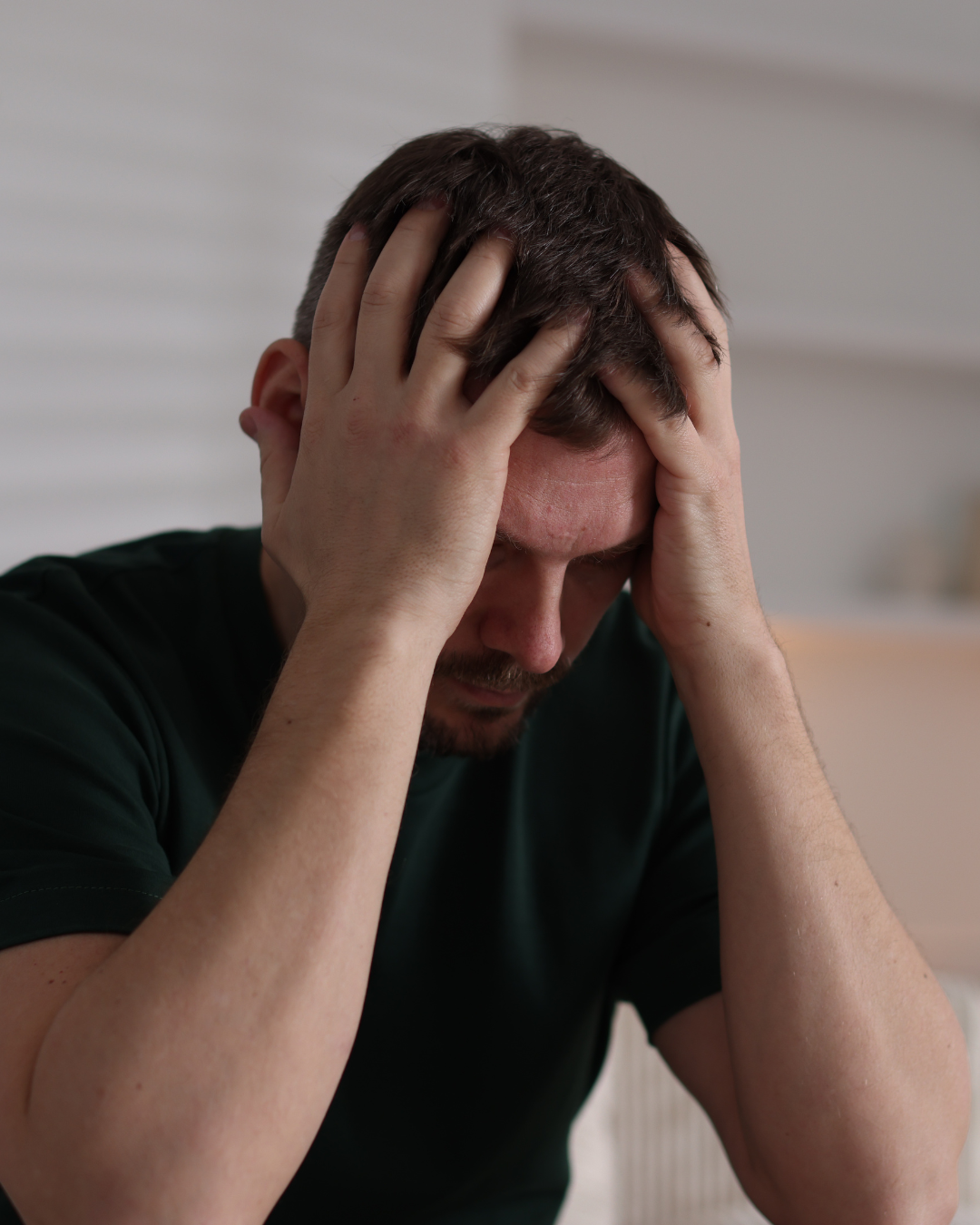 Man contemplating his feelings