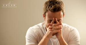 Successful man stressed about dating.